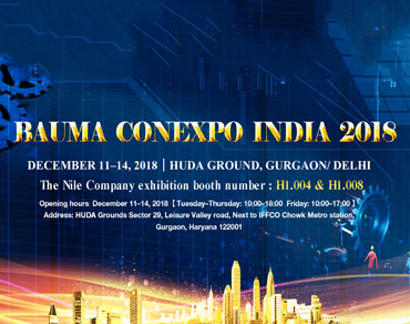 The Nile Machinery will attend Bauma CONEXPO INDIA 2018